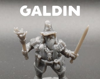 Galdin - Dwarf Hunter - Galaad Miniatures - D&D Dungeons and Dragons / Pathfinder Tabletop Miniature