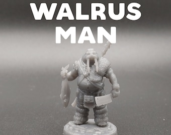 Walrus Man - Dragon Trapper's Lodge - D&D Dungeons and Dragons / Pathfinder Tabletop Miniature Character