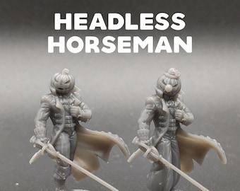 Headless Horseman - Halloween Miniature - Dragon Trapper's Lodge - D&D Dungeons and Dragons / Pathfinder Tabletop Miniature Character