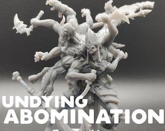 Abominación inmortal - CastnPlay - Cripta oculta - Monstruo jefe en miniatura para juegos de mesa de D&D Dungeons and Dragons / Pathfinder
