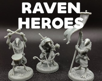 Raven Heroes / Kenku Aarakocra Warriors - Dragon Trapper's Lodge - D&D Dungeons and Dragons / Pathfinder Tabletop Miniature Character