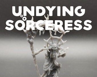 Undying Sorceress - CastNPlay - D&D Dungeons and Dragons / Pathfinder Tabletop Miniature