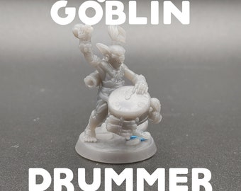 Baterista duende - Bardo - Miniaturas Galaad - D&D Dungeons and Dragons / Pathfinder Tabletop Miniature