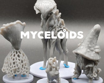 Myceloid - Mushrooms - Yasashii Kyojin - Adventurer's Guide Book of Beasts - D&D Dungeons and Dragons / Pathfinder Tabletop Miniature