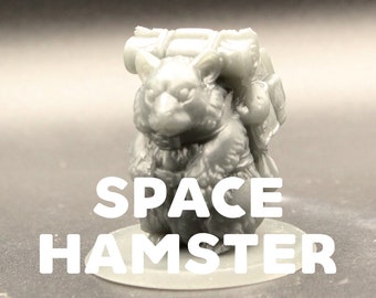 Space Hamster - Printed Obsession - D&D Dungeons and Dragons / Pathfinder Tabletop Miniature Monsters