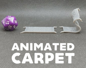 Alfombra animada / Alfombra voladora - Obsesión impresa - Constructo - Monstruo en miniatura de mesa para D&D Dungeons and Dragons / Pathfinder