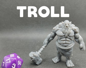 Troll - Brayan Nafarrate - D&D Dungeons and Dragons / Pathfinder Tabletop Miniature Monster