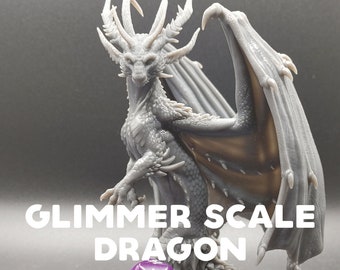 Glimmer Scale Dragon - Dragon Trapper's Lodge - D&D Dungeons and Dragons / Pathfinder Tabletop Miniature Monster