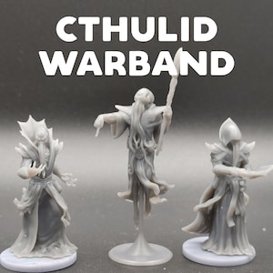 Mind Flayer / Cthulid Warband - Yasashii Kyojin - Adventurer&#39;s Guide Book of Beasts - D&D Dungeons and Dragons / Pathfinder Tabletop Monster