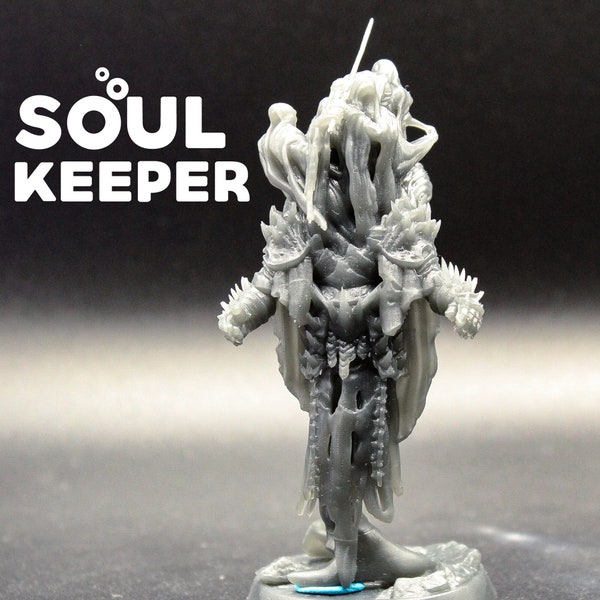 Soul Keeper - Monolith Arts - Lost Soul - D&D Dungeons and Dragons / Pathfinder Tabletop Miniature Undead Boss Wargaming Ghost Wraith Unit