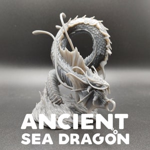 Ancient Sea Dragon - CastnPlay - D&D Dungeons and Dragons / Pathfinder Tabletop Miniature Monster