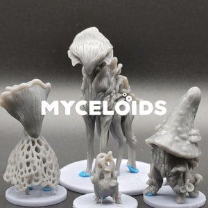 Myceloid - Mushrooms - Yasashii Kyojin - Adventurer&#39;s Guide Book of Beasts - D&D Dungeons and Dragons / Pathfinder Tabletop Miniature