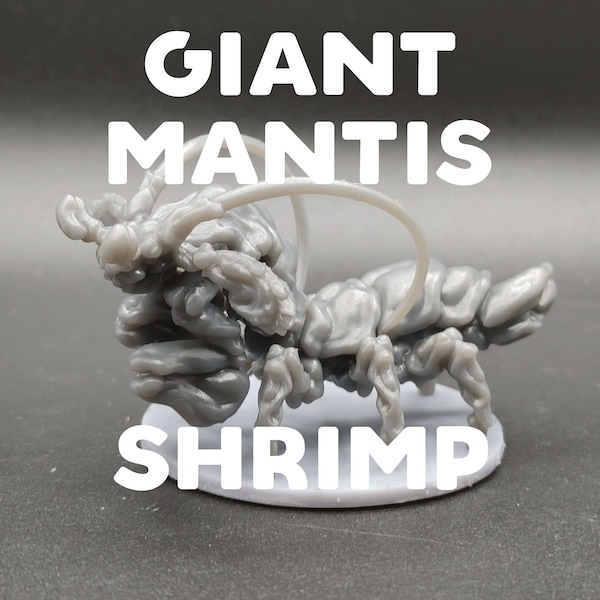 Giant Mantis Shrimp - Printed Obsession - D&D Dungeons and Dragons / Pathfinder Tabletop Miniature Monsters