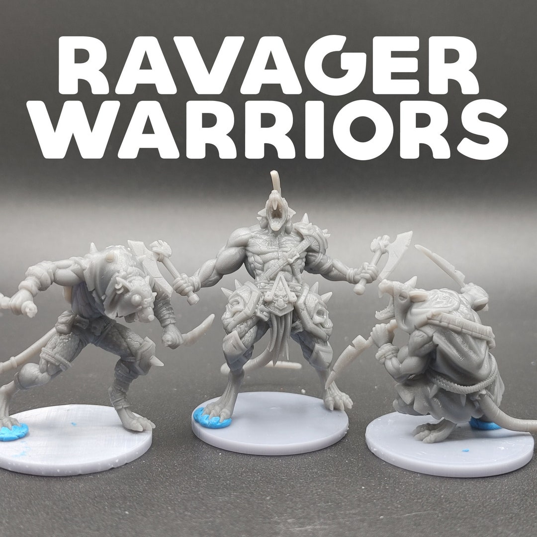 Pathfinder Ravager Ravager Warriors - Rat Men - Castnplay - Enter the Drains - D&D ...