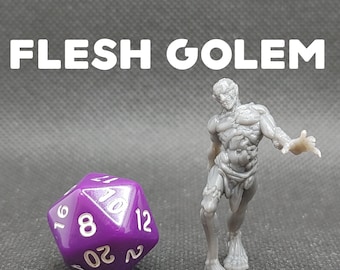 Flesh Golem - Printed Obsession - Construct - D&D Dungeons and Dragons / Pathfinder Tabletop Miniature Monster