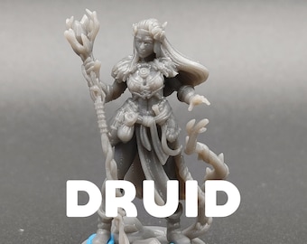 Druid - Galaad Miniatures - D&D Dungeons and Dragons / Pathfinder Tabletop Miniature