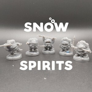 Snow Spirits - Dragon Trapper&#39;s Lodge - D&D Dungeons and Dragons / Pathfinder Tabletop Miniature
