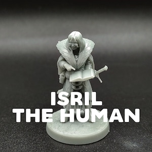 Isril The Human - Wizard / Sorceress / Witch - Dragon Trapper&#39;s Lodge - D&D Dungeons and Dragons / Pathfinder Tabletop Miniature Character