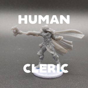 Human Cleric - CastnPlay - D&D Dungeons and Dragons / Pathfinder Tabletop Miniature Character