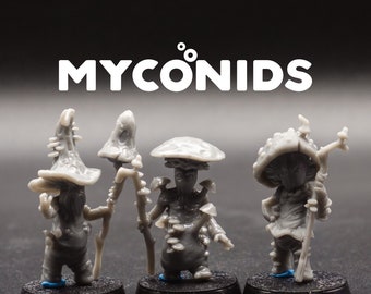 Micónidos - Gente Hongo - Tropa Hongo de la Infraoscuridad - Galaad Miniatures - Miniaturas de mesa para D&D Dungeons and Dragons / Pathfinder