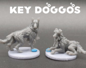 Key Doggos - CastnPlay - D&D Dungeons and Dragons / Pathfinder Tabletop Animal en miniatura