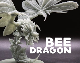 Bee Dragon - Wasp Yellowjacket Insect Bug Wyvern - Printed Obsession - D&D Dungeons and Dragons / Pathfinder Tabletop Miniature Monster