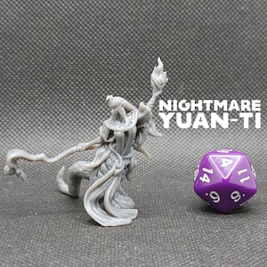 Serpentfolk Nightmare / Half Snake - Printed Obsession - Half Snake Forgotten Tribe - D&D Dungeons and Dragons / Pathfinder Tabletop Monster