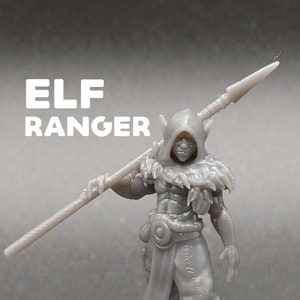 Elf Ranger - Galaad Miniatures - D&D Dungeons and Dragons / Pathfinder Tabletop Miniature