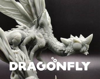 Dragonfly / Bug Dragon - Dragon Trapper's Lodge - D&D Dungeons and Dragons / Pathfinder Tabletop Miniature Dragon Monster