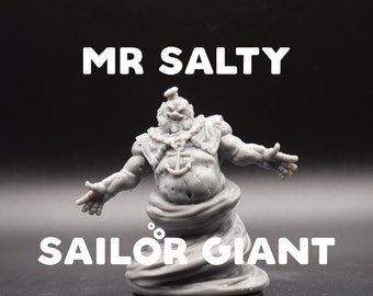 Mr Salty - Giant Ghost - Ghast Busters - Sailor Giant - Printed Obsession - D&D Dungeons and Dragons / Pathfinder Tabletop Miniature Monster