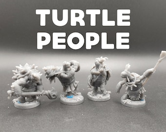 Turtle People - Tortle - Dragon Trapper's Lodge - D&D Dungeons and Dragons / Pathfinder Tabletop Miniature Character