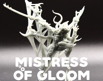 Mistress of Gloom - CastNPlay - D&D Dungeons and Dragons / Pathfinder Tabletop Miniature