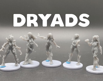 Dryads - Galaad Miniatures - D&D Dungeons and Dragons / Pathfinder Tabletop Miniature