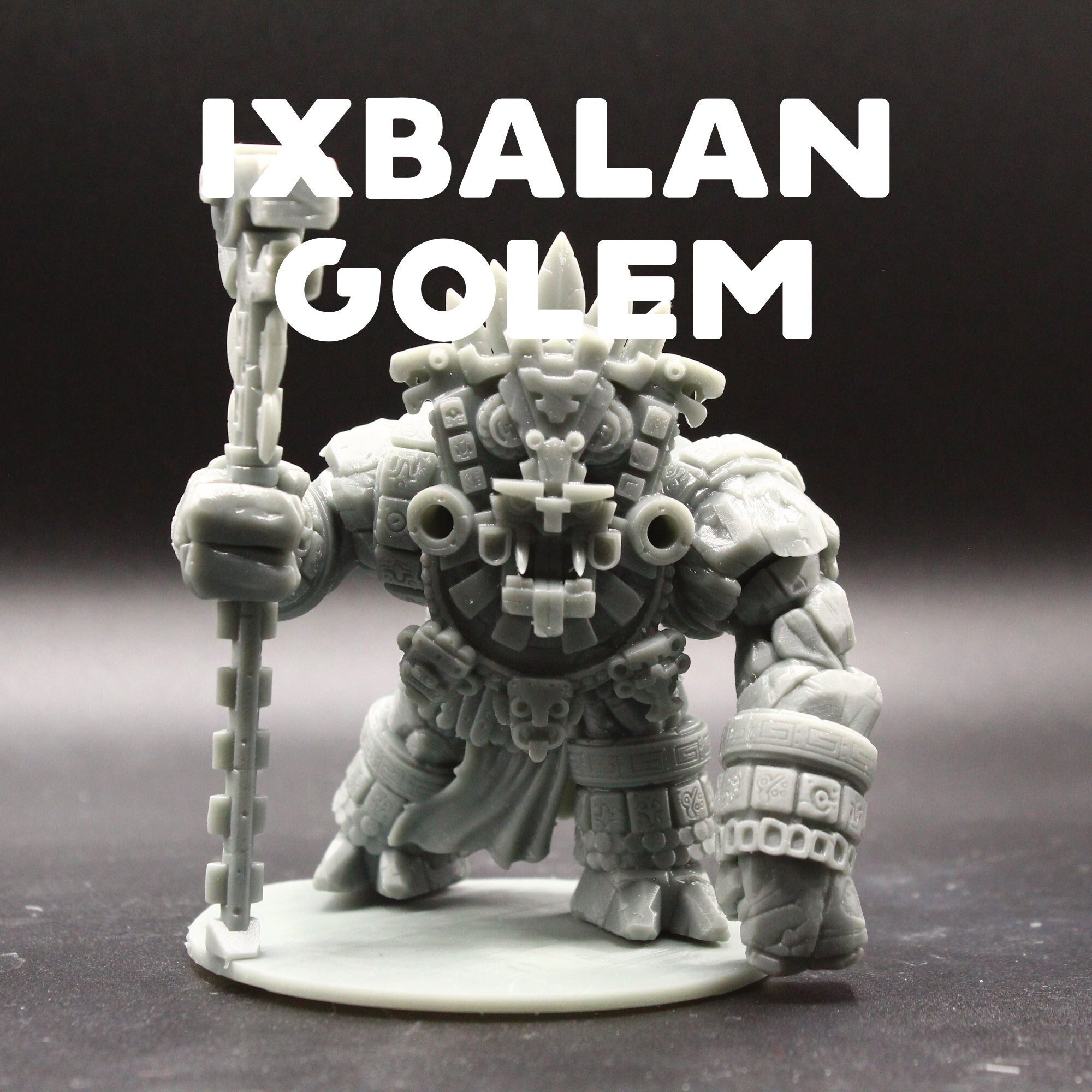 Ixbalan Golem - Aztec Construct - Castnplay - D&D Dungeons and