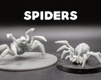 Spiders 50mm/75mm Phase Spider Giant Arachnids - Lost Cave Collection - CastNPlay - D&D Dungeons and Dragons / Pathfinder Tabletop Miniature