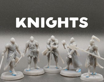Knights - Galaad Miniatures - D&D Dungeons and Dragons / Pathfinder Tabletop Miniature