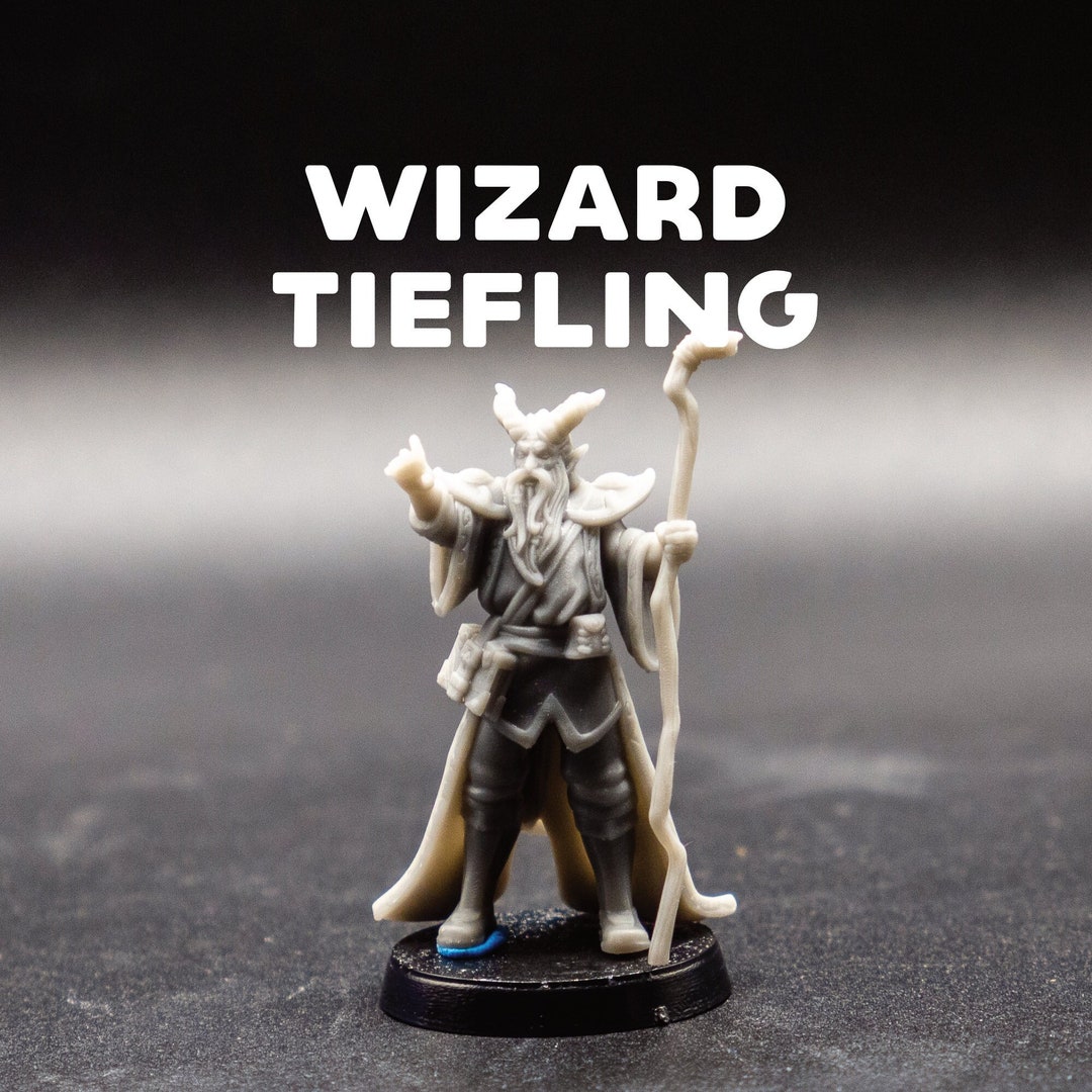 Wizard Devil Mini Wizard Tiefling - Devil Sorcerer Spellcaster Warlock - Galaad ...