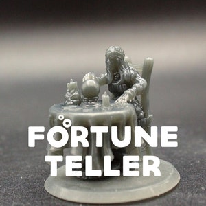 Fortune Teller / Town Diviner - Galaad Miniatures - D&D Dungeons and Dragons / Pathfinder Tabletop Miniature Character