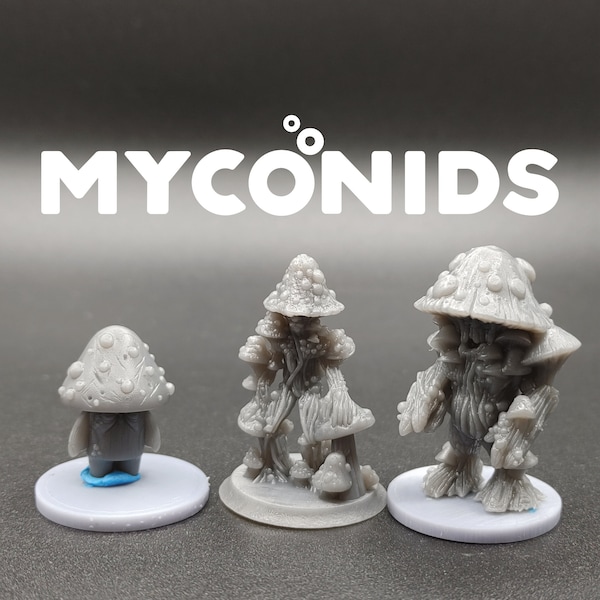 Myconides - Peuple champignon - Brayan Nafarrate - D&D Dungeons and Dragons / Pathfinder miniature de table