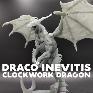 Clockwork Dragon Draco Inevitis - Monsters of The Multiverse - Dragon Trapper&#39;s Lodge - D&D Dungeons and Dragons / Pathfinder Tabletop