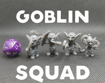 Goblin Squad Set - Brayan Nafarrate - D&D Dungeons and Dragons / Pathfinder Tabletop 3D Printed Resin Miniature