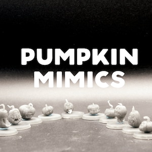 Pumpkin Mimic - Halloween Mimics - Dragon Trapper&#39;s Lodge - D&D Dungeons and Dragons / Pathfinder Tabletop Miniature Monster Set
