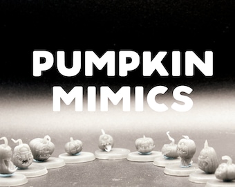 Mimético de calabaza - Miméticos de Halloween - Dragon Trapper's Lodge - D&D Dungeons and Dragons / Pathfinder Tabletop Miniature Monster Set