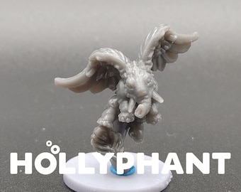 Hollyphant - Printed Obsession - D&D Dungeons and Dragons / Pathfinder Tabletop Miniature Monsters