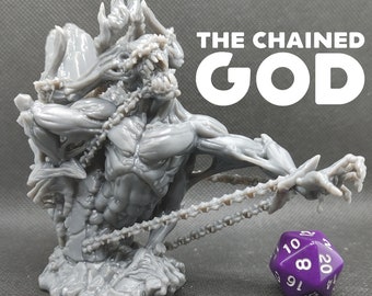 Chained God - Printed Obsession - Eldritch Deity - D&D Dungeons and Dragons / Pathfinder Tabletop Miniature Monster