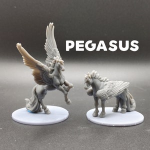 Pegasus - Printed Obsession - D&D Dungeons and Dragons / Pathfinder Tabletop Miniature Monsters