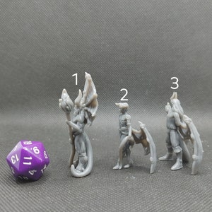 Incubus Set / Incubi Printed Obsession Lesser Demons D&D Dungeons and Dragons / Pathfinder Tabletop Miniature Monsters image 6