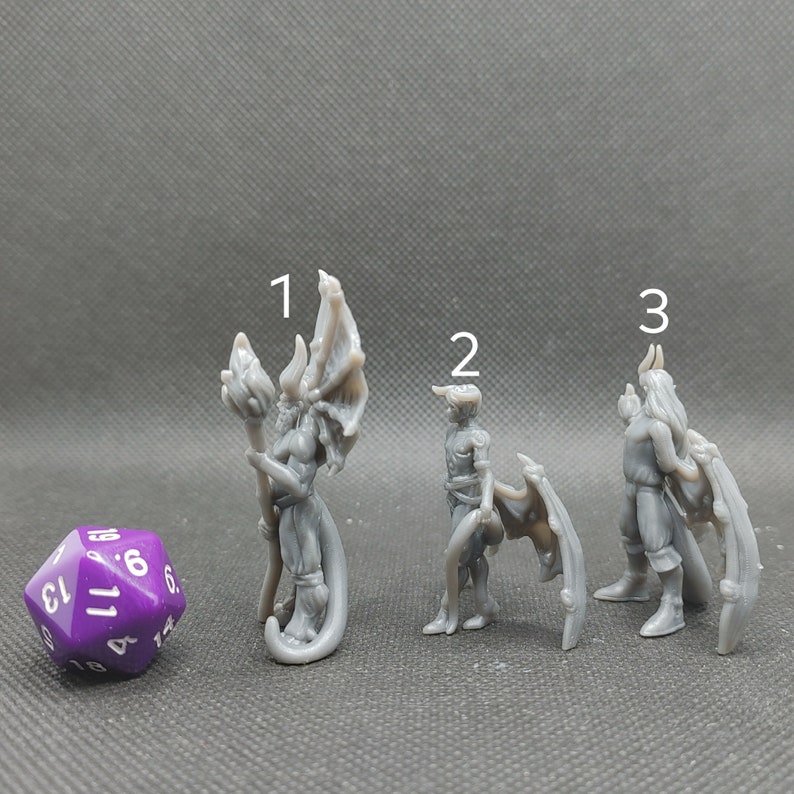 Incubus Set / Incubi Printed Obsession Lesser Demons D&D Dungeons and Dragons / Pathfinder Tabletop Miniature Monsters image 6