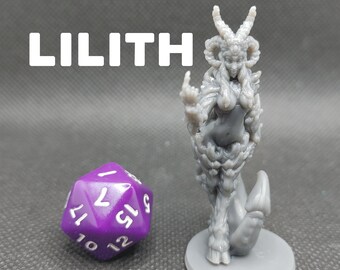 Lilith - Printed Obsession - Hell Hath No Fury - D&D Dungeons and Dragons / Pathfinder Tabletop Miniature Monster