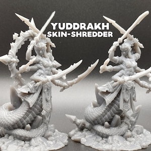 Yuddrakh Skin-Shredder - Naga - Serpentfolk - CastnPlay - D&D Dungeons and Dragons / Pathfinder Tabletop Miniature Monster